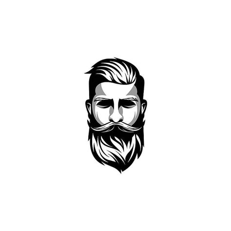 Vector Beard Cartoon, Beard Logo HD phone wallpaper | Pxfuel