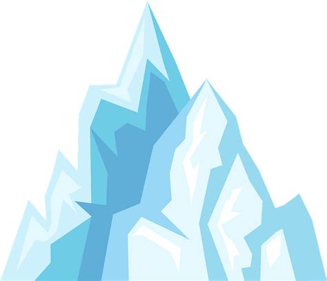 Iceberg clipart. Free download transparent .PNG | Creazilla