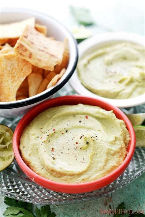 Feta Cheese and Avocado Hummus Dip Recipe | Healthy Hummus Recipe