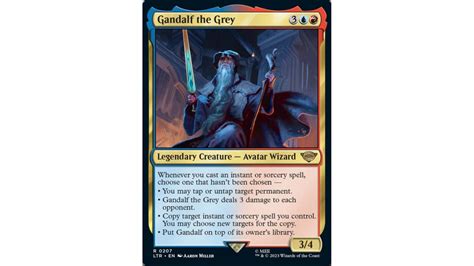 MTG Lord of the Rings reveals Gandalf and One Ring cards