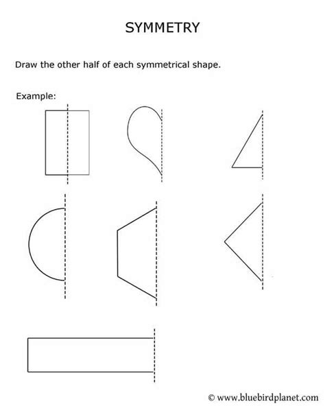 Free printables for kids | Symmetry worksheets, Geometry worksheets ...