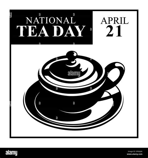 National Tea Day background. Breakfast Food. Vector illustration Stock ...