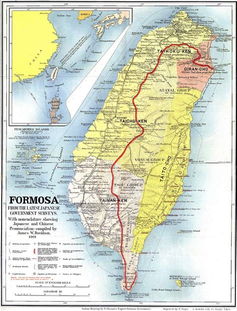 Map of Formosa 1901 - MapSof.net