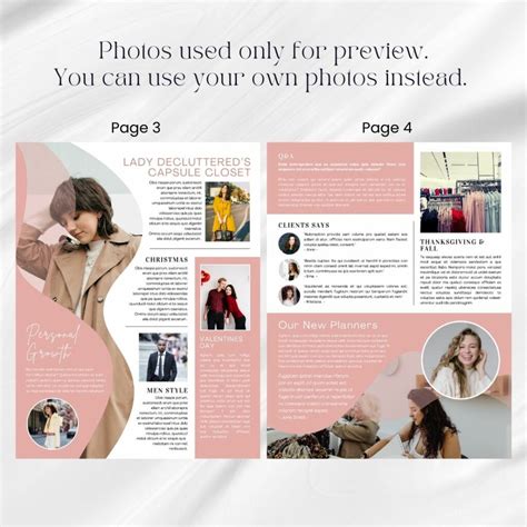 Canva Newsletter Template Fashion - MasterBundles