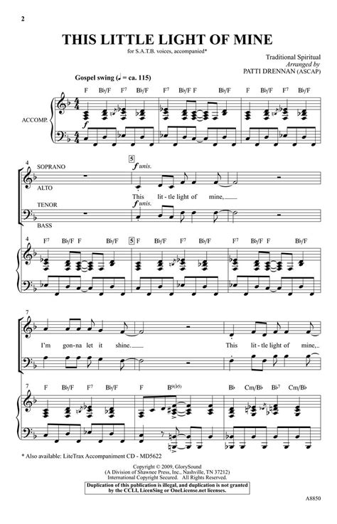 This Little Light of Mine Sheet Music by Patti Drennan (SKU: 35023220) - Stanton's Sheet Music