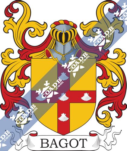 Bagot Family Crest, Coat of Arms and Name History