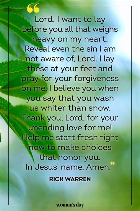 Forgiveness Of Sins Prayer