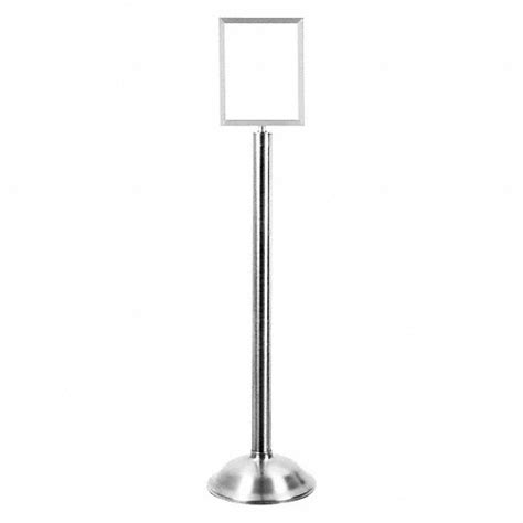 TENSABARRIER, Pedestal Mounting, 8-1/2 in x 11 in, Sign Holder - 30RH65|1310T-1P-8511HD-V - Grainger