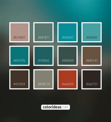 Sandrift Gray Dark Gray / Smoked Teal Color Palette | Color palette ideas