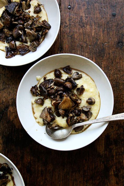 Roasted Mushrooms with Creamy Polenta | Alexandra's Kitchen