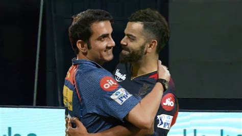 Virat Kohli Hugs Gautam Gambhir After He Silence The Crowd In RCB VS ...