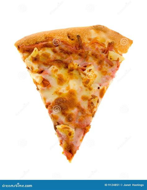 Hawaiian Pizza Slice stock image. Image of slice, snack - 9124851