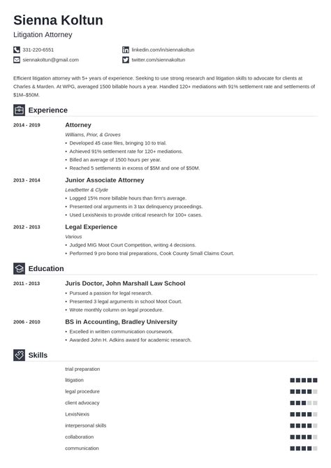 Attorney Resume—Samples and 25+ Writing Tips