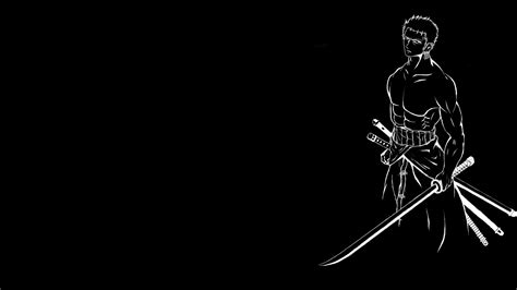 Download Black & White Roronoa Zoro Anime One Piece 4k Ultra HD ...