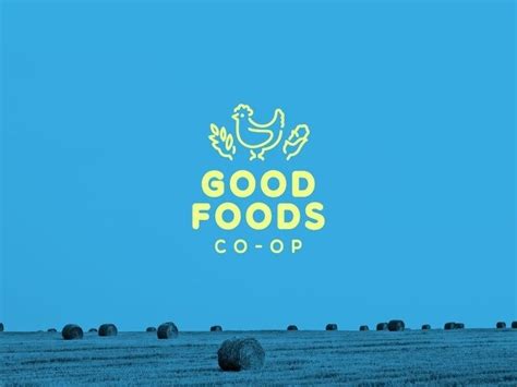 GoodFoodsCoop_Bullhorn in Logos | Online logo design, Unique logo design, Supermarket logo