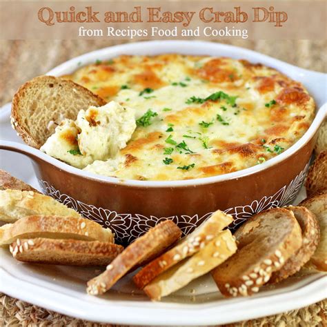 Easy and Quick Crab Dip - Recipes Food and Cooking