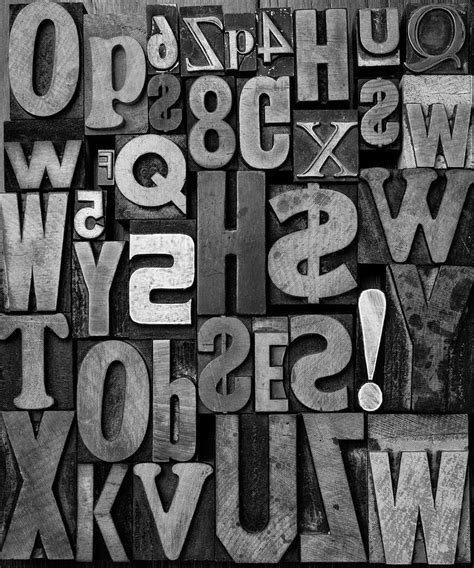 Typography Art In Black And White Photograph by Garry Gay | Fine Art ...