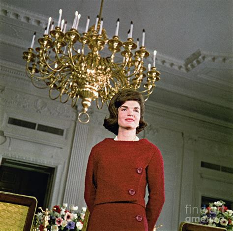 Jacqueline Kennedy On Cbs White House by Bettmann