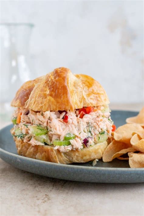 Salmon Salad Sandwich Recipe - JZ Eats