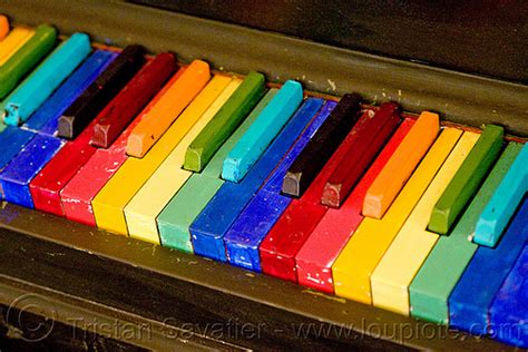 Rainbow Piano Keys