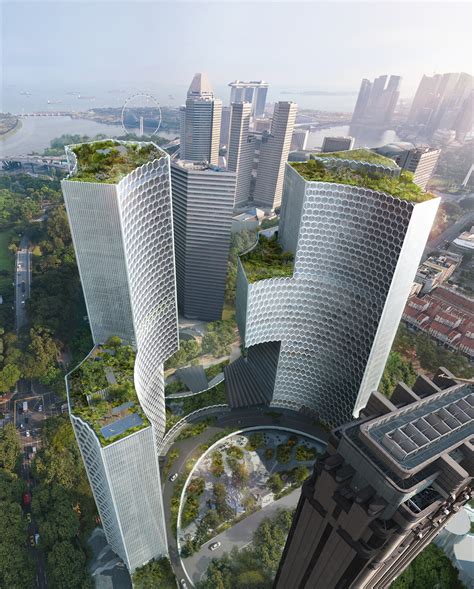 Twin towers DUO in Singapore | Büro Ole Scheeren | Archello