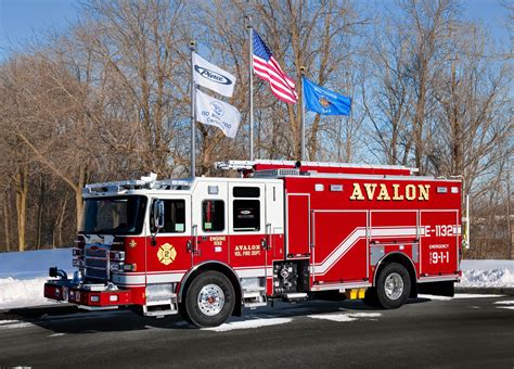 Pierce Fire Truck - Enforcer PUC Pumper delivered to Borough of Avalon - FSS