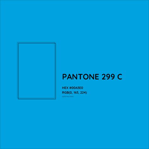 PANTONE 299 C Complementary or Opposite Color Name and Code (#00A3E0) - colorxs.com