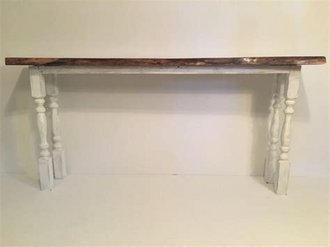 Items similar to Sofa Table, Live Edge Table on Etsy