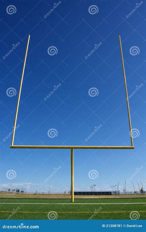 American Football Field Goal Posts Stock Image - Image: 21308781