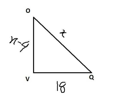 geometry - how would i find the radius with the chord length and the chord distance to the ...