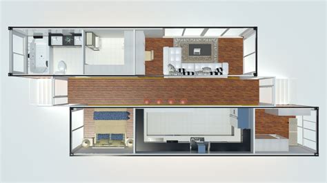 Free Container House Plans Container Plans Floor Shipping Homes Plan House Small Foot Cargo ...