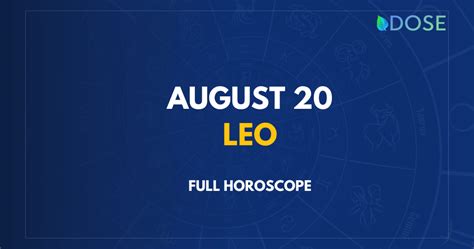 August 20 Zodiac Sign: Compatibility, Personality, Traits and More - DOSE