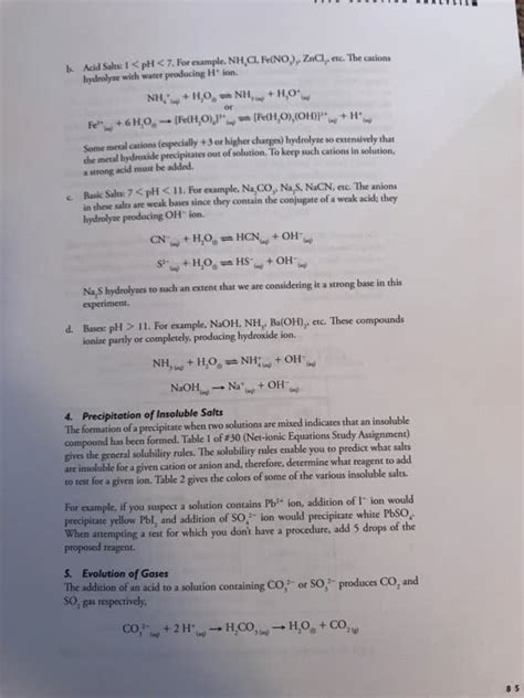 OneClass: Chem lab help! 361 FIVE SOLUTION ANALYSIS OBJECTIVE To ...