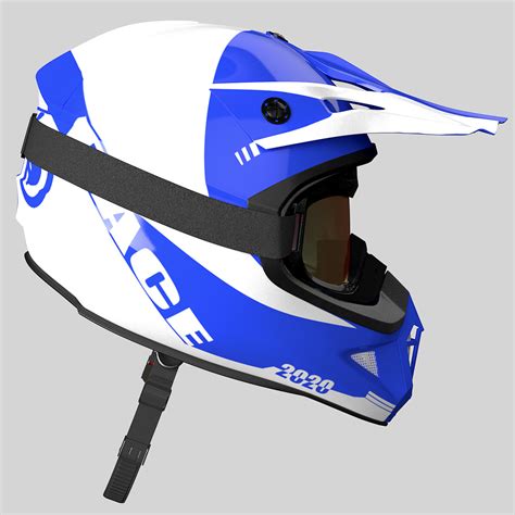 ArtStation - Helmet Off-Road and Goggles | Game Assets