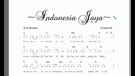 Indonesia Jaya Lirik – newstempo