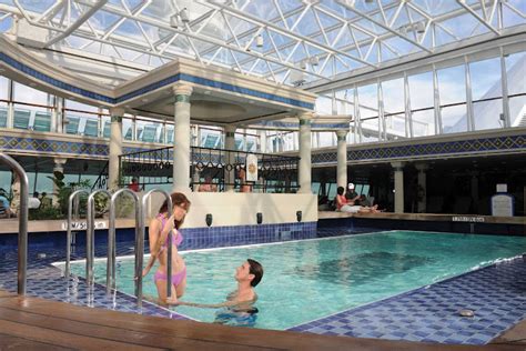 Grandeur of the Seas' adults-only Solarium includes a pool, two ...