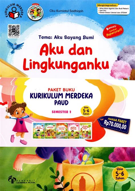 Jual Buku Paket Buku Kurikulum Merdeka PAUD Usia 5-6 Tahun Semester 1 Karya Widya Mega Anggara ...