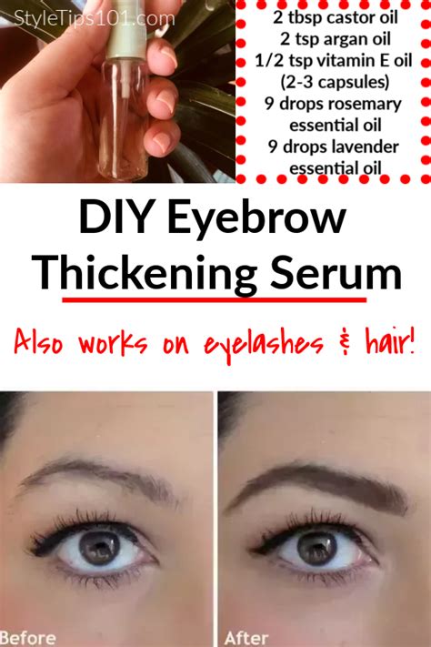 DIY Eyebrow Thickening Serum