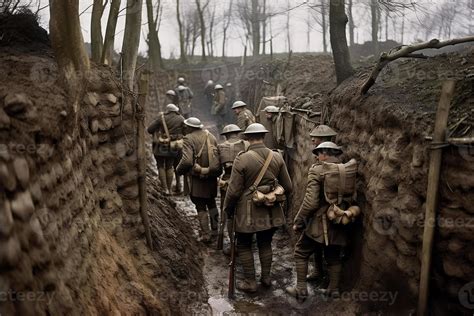 Soldiers of the First World War. 22720048 Stock Photo at Vecteezy