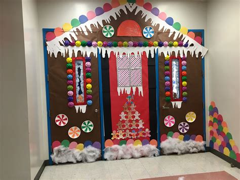 Christmas Door Decorating Contest Gingerbread House