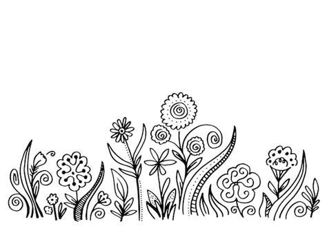 Premium Vector | Black silhouettes of grass flowers and herbs isolated ...