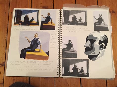 Edward Hopper style exploration | Hopper art, Edward hopper, Sketch book