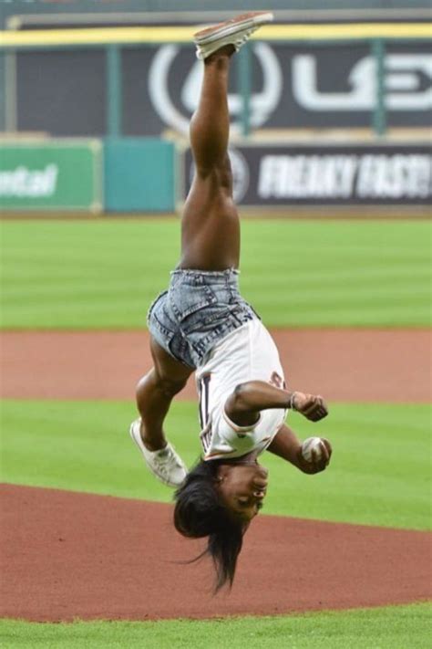 Simone Biles Threw a First Pitch That Solidifies Her Status as a ...