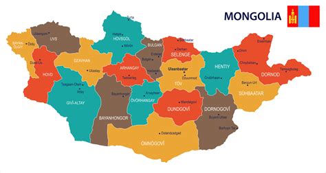 Mongolia Capital Map