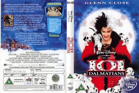 101 Dalmatians (1996) WS R2 - Movie DVD - CD Label, DVD Cover, Front Cover