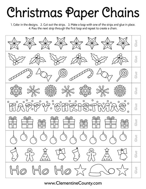 Free Printable Printable Christmas Paper Chains - Get What You Need For ...