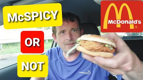 NEW McDonalds McSpicy Chicken Burger Review - YouTube