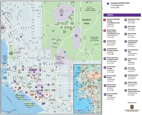 San Diego hotel map - Ontheworldmap.com