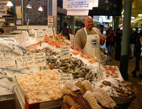 Fish Market Seattle Free Stock Photo - Public Domain Pictures