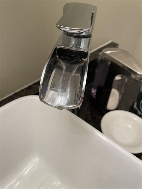 Hard water stain on faucet : r/CleaningTips